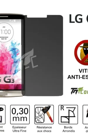 Affaire À Saisir LG G3 - Vitre de Protection Anti-Espions - TM-Concept® - Verre trempé