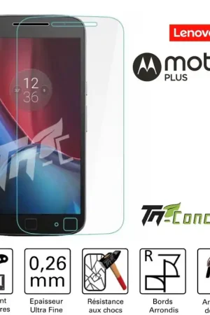 Offre Du Jour Motorola Moto G4 Plus (Lenovo) - Vitre de Protection Standard Premium - TM-Concept® - Verre trempé