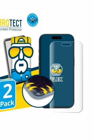 Prix Choc 2 Pièces BROTECT Flex Full-Cover film de protection pour Apple iPhone 17 Pro Max