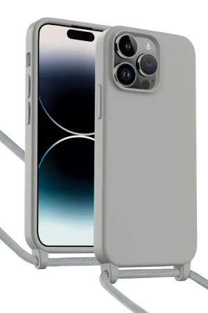 Acheter Direct ShieldCase Coque iPhone 14 Pro Max avec cordon pour téléphone (gris)