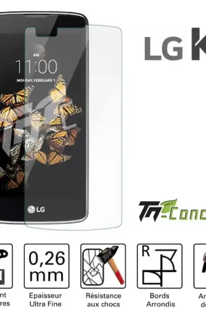 LG K8 - Vitre de Protection Standard Premium - TM-Concept® - Verre trempé Dernière Chance
