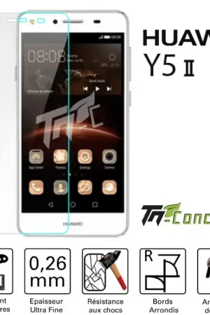 Huawei Y5II - Vitre de Protection Standard Premium - TM-Concept® - Verre trempé Pas Cher