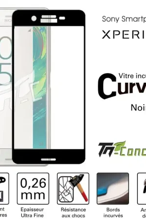 Top Vente Sony Xperia X - Vitre de Protection Curved - TM-Concept® - Verre trempé