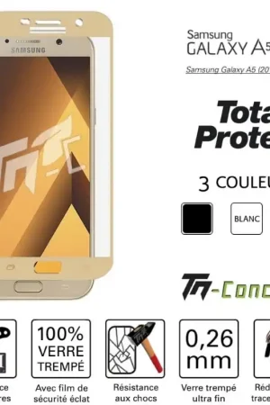 Samsung Galaxy A5 (2017) - Vitre de Protection Total Protect - TM-Concept® - Verre trempé Nouveauté