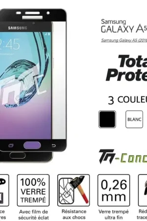Produit De Marque Samsung Galaxy A5 (2016) - Vitre de Protection - Total Protect - TM-Concept® - Verre trempé