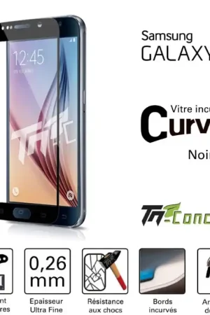 Prix Choc Samsung Galaxy S6 - Vitre de Protection 3D Curved - TM-Concept® - Verre trempé