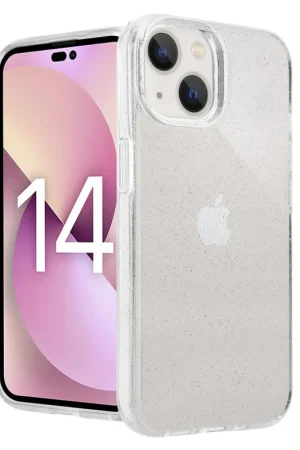 ShieldCase Coque iPhone 14 TPU Glitter (transparente) Dernière Chance