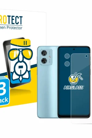 3 Pièces BROTECT AirGlass Protection d'écran en verre pour Motorola Moto G54 (Avant+Caméra) Dernière Chance