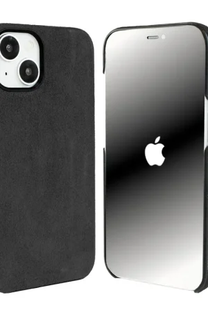 Coverzs Coque iPhone 15 Alcantara MagSafe (noir) Achetez Aujourd’hui
