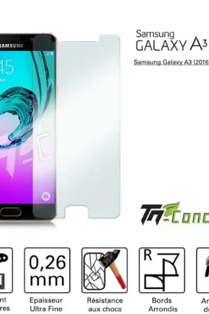 Samsung Galaxy A3 (2016) - Vitre de Protection Standard Premium - TM-Concept® - Verre trempé Soldes