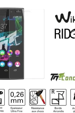 Wiko Ridge 4G - Vitre de Protection Standard Premium - TM-Concept® - Verre trempé Must-Have