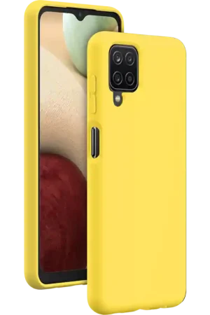Acheter En Ligne Coque Samsung G A12 Silicone SoftTouch Jaune Bigben