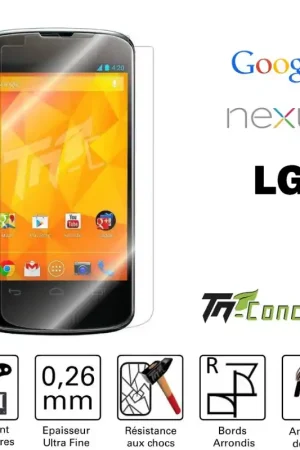LG Google Nexus 4 - Vitre de Protection Standard Premium - TM-Concept® - Verre trempé Vente Directe