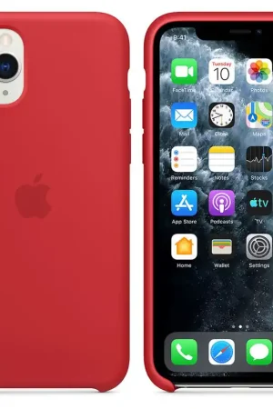 APPLE Coque en silicone pour iPhone 11 Pro Max - Rouge Bon Marché