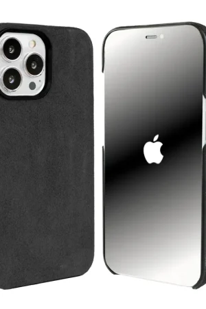 Offre Du Jour Coverzs Coque iPhone 15 Pro Max Alcantara MagSafe (noir)