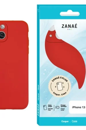 Satisfait Ou Remboursé Coque Zanae Color pour iPhone 13 Mini Rouge