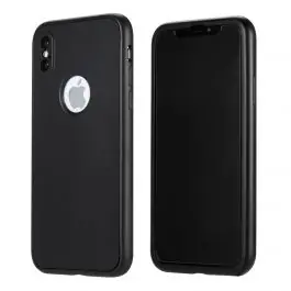 Coque Intégrale 360 (Verre trempé) iPhone X / XS Noir Meilleur Choix