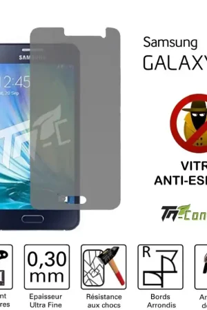 Samsung Galaxy A3 (2015) - Vitre de Protection Anti-Espions - TM-Concept® - Verre trempé Commande En Gros