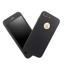 Coque Intégrale 360 (Verre trempé) iPhone 8 Noir Paiement Sécurisé
