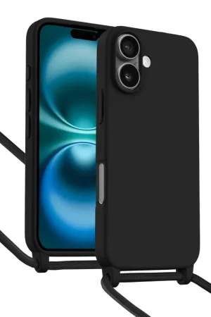 ShieldCase Coque iPhone 16 avec cordon pour téléphone (noir) Meilleur Choix