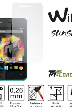 Wiko Sunset - Vitre de Protection Standard Premium - TM-Concept® - Verre trempé Usine Directe