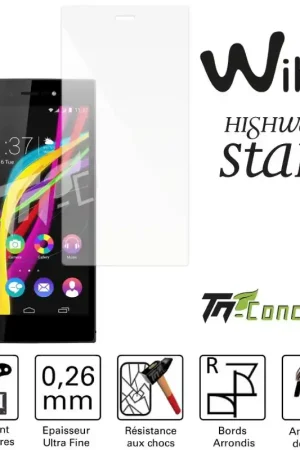 Expédition Rapide Wiko Highway Star - Vitre de Protection Standard Premium - TM-Concept® - Verre trempé