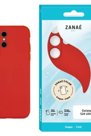 Quantité Limitée Coque Zanae Color pour Galaxy S24 Ultra Rouge