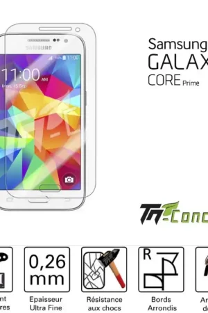 Samsung Galaxy Core Prime - Vitre de Protection Standard Premium - TM-Concept® - Verre trempé Quantité Limitée