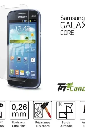 Marque Samsung Galaxy Core - Vitre de Protection Standard Premium - TM-Concept® - Verre trempé