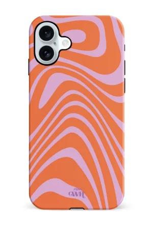 xoxo Wildhearts Coque iPhone 16 Plus - Boogie Wonderland Orange Réduction