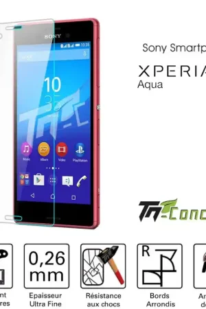Solde Sony Xperia M4 Aqua - Vitre de Protection Standard Premium - TM-Concept® - Verre trempé
