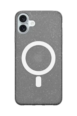 Retour Gratuit xoxo Wildhearts Coque iPhone 16 Plus TPU pailleté avec MagSafe (noir)