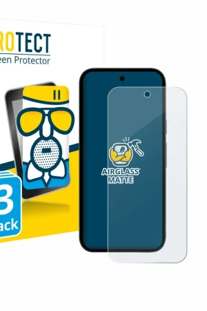 Jusqu’à Épuisement Des Stocks 3 Pièces BROTECT AirGlass Matte Protection d'écran en verre mat pour Google Pixel 10a (case-friendly)
