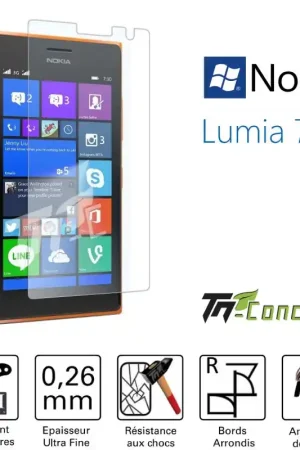 Top Vente Nokia Lumia 730 - Vitre de Protection Standard Premium - TM-Concept® - Verre trempé