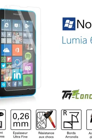 Livraison Express Nokia Lumia 640 - Vitre de Protection Standard Premium - TM-Concept® - Verre trempé