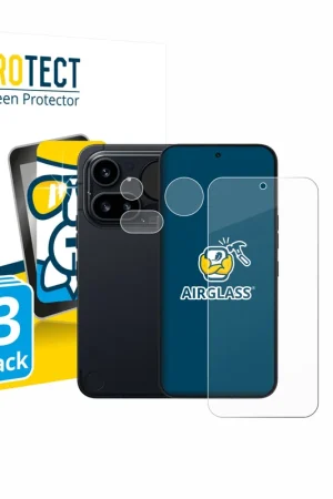 Meilleur Prix 3 Pièces BROTECT AirGlass Protection d'écran en verre pour Nothing Phone (4a) Pro (Avant+Caméra)