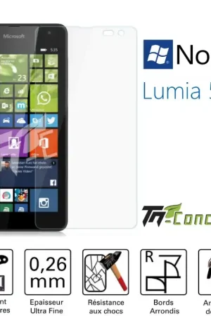 Nokia Lumia 535 - Vitre de Protection Standard Premium - TM-Concept® - Verre trempé Offre Exclusive