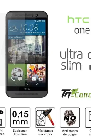 Nouvel Arrivage HTC One M9 - Vitre de Protection Ultra Slim 0,15 mm - TM-Concept® - Verre trempé