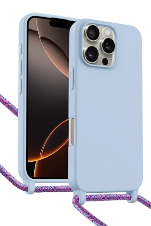 ShieldCase Coque iPhone 16 Pro avec cordon pour téléphone (violet) Super Prix