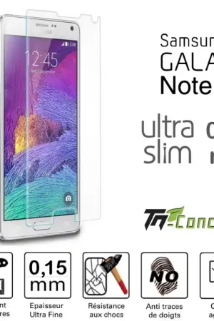 Samsung Galaxy Note 4 - Vitre de Protection Ultra Slim 0,15 mm - TM-Concept® - Verre trempé Nouvelle Collection