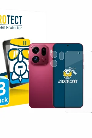 3 Pièces BROTECT AirGlass Protection d'écran en verre pour Oppo Find X9 Pro (Avant+Caméra) Jusqu’à Épuisement Des Stocks