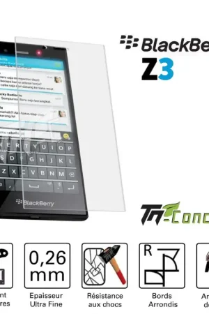 BlackBerry Z3 - Vitre de Protection Standard Premium - TM-Concept® - Verre trempé Petit Prix