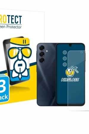 3 Pièces BROTECT AirGlass Protection d'écran en verre pour Samsung Galaxy A16 4G (Avant+Caméra) Satisfait Ou Remboursé