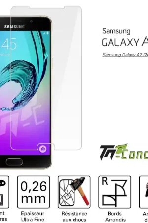 Samsung Galaxy A7 (2016) - Vitre de Protection Standard Premium - TM-Concept® - Verre trempé Prix Bas