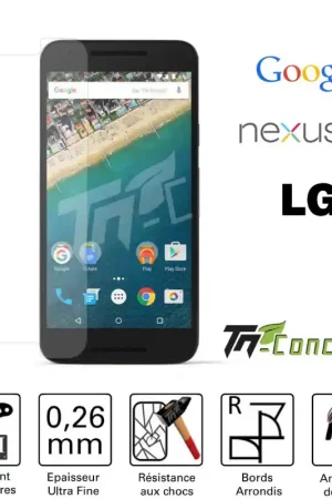 LG Google Nexus 5X - Vitre de Protection Standard Premium - TM-Concept® - Verre trempé Meilleur Prix