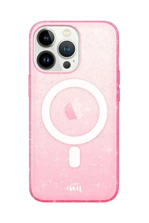xoxo Wildhearts Coque iPhone 16 Pro Max TPU pailleté avec MagSafe (rose) Expédition Rapide