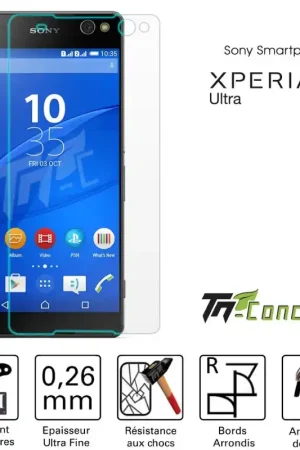 Livraison Express Sony Xperia C5 Ultra - Vitre de Protection Standard Premium - TM-Concept® - Verre trempé