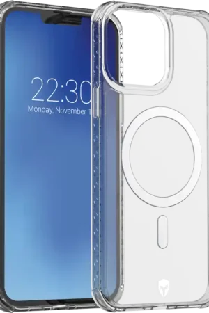 Solde Coque Renforcée iPhone 13 Pro Max AIR Compatible MagSafe Garantie à vie Transparente Force Case