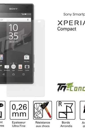 Quantité Limitée Sony Xperia Z5 Compact - Vitre de Protection Standard Premium - TM-Concept® - Verre trempé