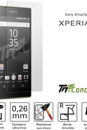 Sony Xperia Z5 - Vitre de Protection Standard Premium - TM-Concept® - Verre trempé Produit De Marque
